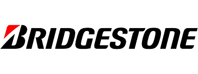 Bridgestone brand logo featuring the red accent on the left.