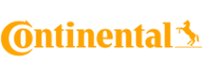 Continental logo in orange with a galloping horse on the right.