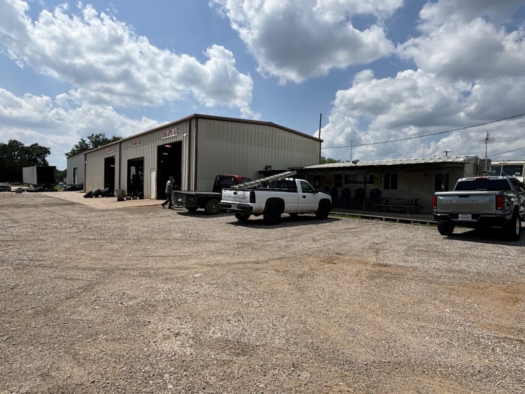 O'Malley Tire and Automotive shop exterior in Marble Falls, TX