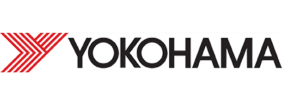 Yokohama logo featuring a red chevron mark to the left of the bold Yokohama wordmark.