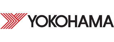 Yokohama logo featuring a red chevron mark to the left of the bold Yokohama wordmark.